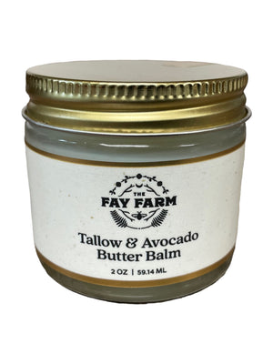 Organic Tallow & Avocado Butter Balm - 2oz.