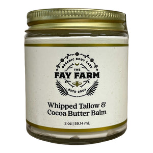 Organic Whipped Tallow & Cocoa Butter Balm - 2oz.