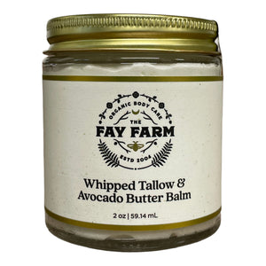 Organic Whipped Tallow & Avocado Butter Balm - 2 oz.